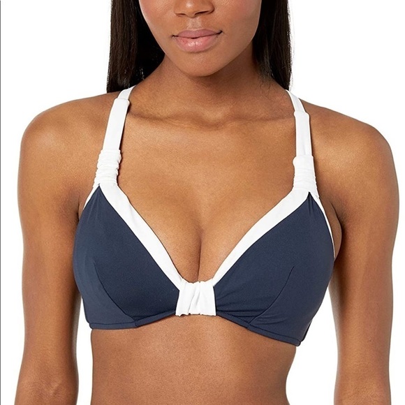 Seafolly Swim Block Party F Cup Halter Bikini Top - Picture 1 of 7